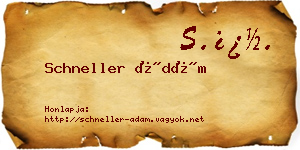 Schneller Ádám névjegykártya